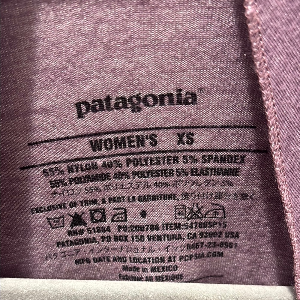 Patagonia Women's W's Glorya Wrap XS Purple Top - Picture 3 of 4